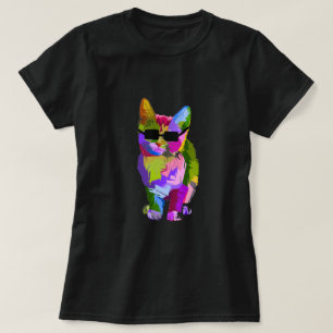 Camiseta Gato de pop de arte legal de arte moderna