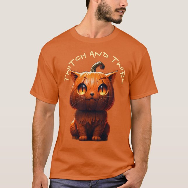Camiseta Gato de Pumpkin Twitpkin e Twirl (Frente)