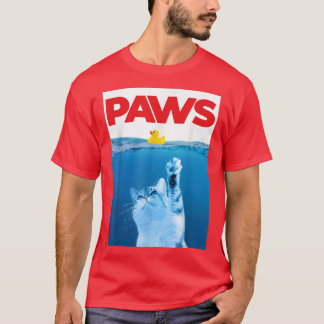 Camiseta Gato De PWS E Gato De Borracha Amarelo Gatinho Eng