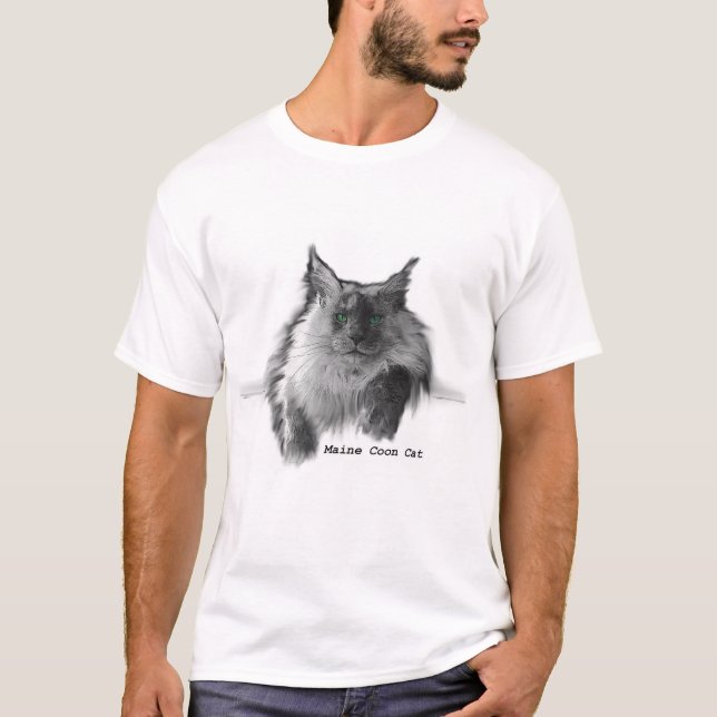 Camiseta Gato de racum de Maine (Frente)
