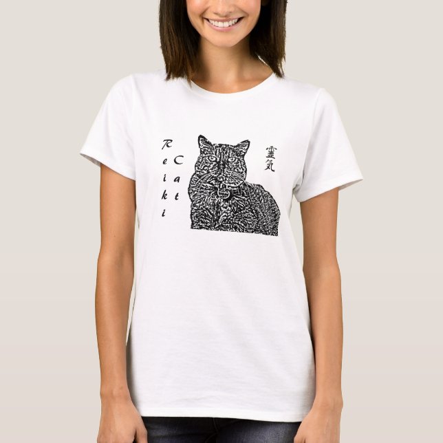 Camiseta Gato de Reiki (Frente)