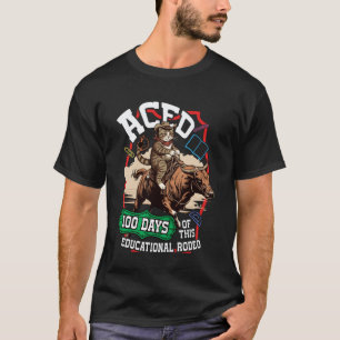 Camiseta Gato de Rodeio Educacional 100 Dias Aprovado