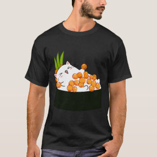 Camiseta Gato de rola de peixe