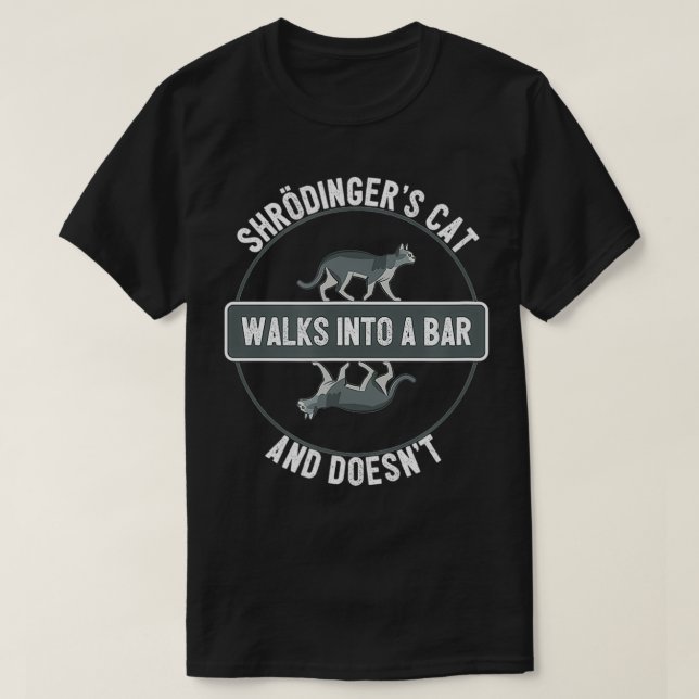 Camiseta Gato De Roubos Caminha Para Um bar E Não É Engraça (Frente do Design)