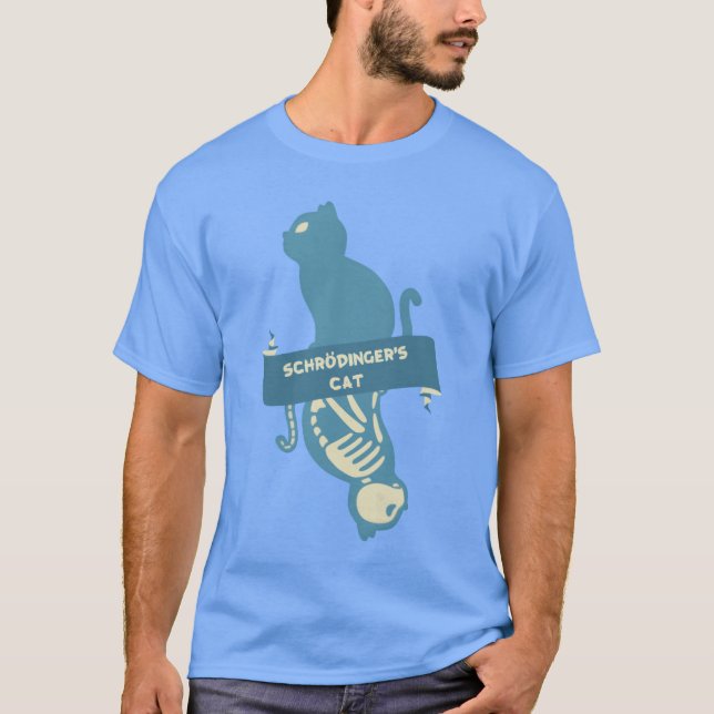 Camiseta gato de Schrdringer fsica schrdinger (Frente)