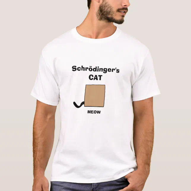 Camiseta Gato de Schrödinger – Põe uma blusa