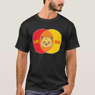 Camiseta gato de Schrodinger morto ou vivo física