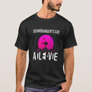 Camiseta Gato de Schrödinger numa Caixa Morto e Vivo Ciênc
