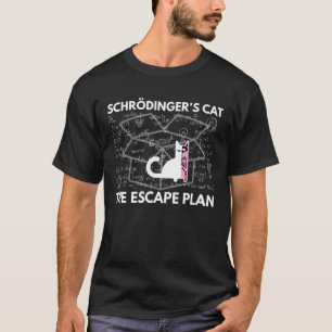 Camiseta Gato de Schrödinger O Plano de Fuga Gato Física En
