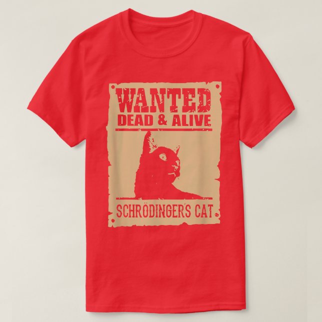 Camiseta Gato de Schrodinger ou Morto vivo  (Frente do Design)