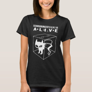 Camiseta Gato de Schrodinger Presente Divertido Para Amante