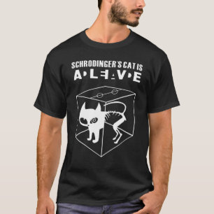 Camiseta Gato de Schrodinger Presente Divertido Para Amante