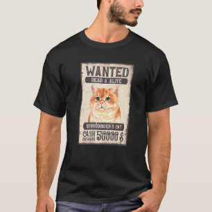 Camiseta Gato de Schrödinger Procurado Vivo & Morto Gato Fí