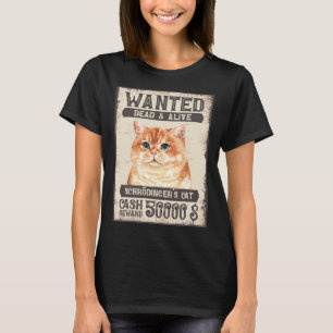 Camiseta Gato de Schrödinger Querido Morto e Vivo Ciência N