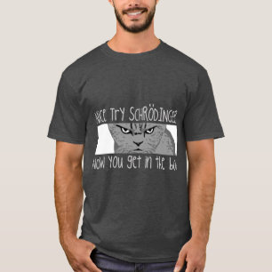 Camiseta Gato de Schrodinger retrô