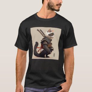 Camiseta Gato de Shinobi Gerado por AI