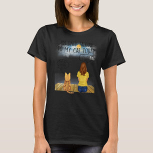 Camiseta Gato de Shorthair Americano Eu só estou falando co