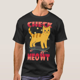 Camiseta gato de skate me veja skatista skate