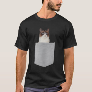 Camiseta Gato De Snowshoe No Bolso De Natal