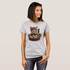 Camiseta Gato de Soma Escura, Gato de Comida