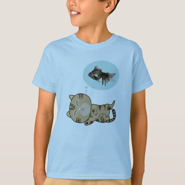 Camiseta Gato de sonho (Frente)
