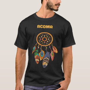 Camiseta Gato de Sonho Orgânico Indiano Nativo Americano da