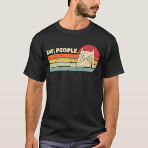 Camiseta Gato de Sorriso de Gato Estilo Retro Ow Pessoas Ga