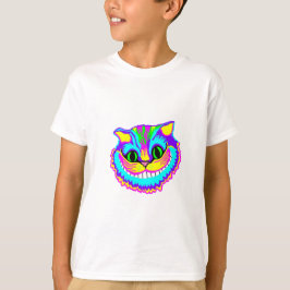 Camiseta Gato de sorriso louco psicadélico