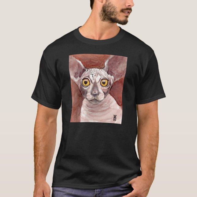 Camiseta Gato de Sphynx (Frente)