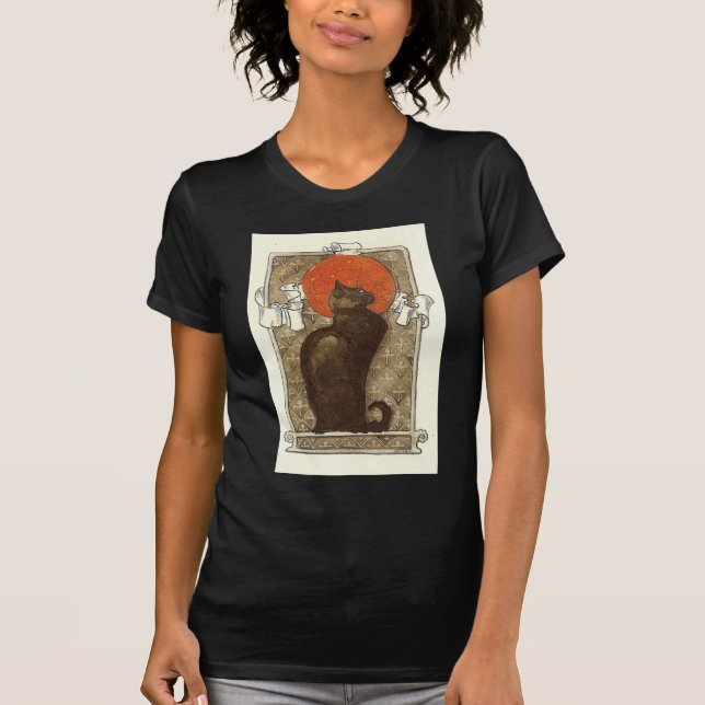 Camiseta Gato de Steinlein - Art Nouveau (Frente)
