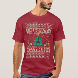 Camiseta Gato de suor feio em árvore