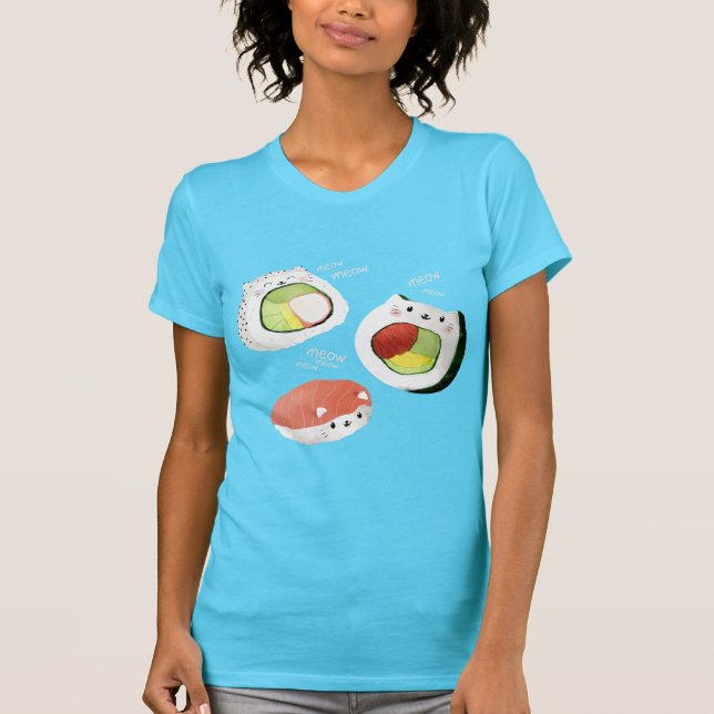 Camiseta Gato de Sushi (Frente)