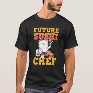 Camiseta Gato de Sushi Futuro Chef de Sushi