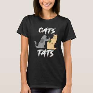 Camiseta Gato De Tatuagem Para Tatuador Felino