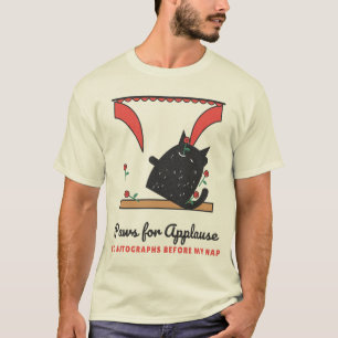 Camiseta Gato de Teatro para Aplausos