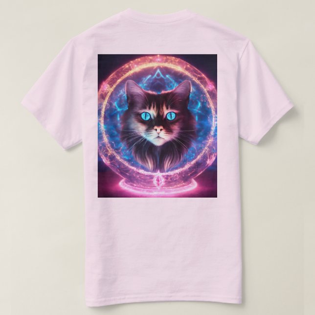 Camiseta Gato de Terror (Verso do Design)