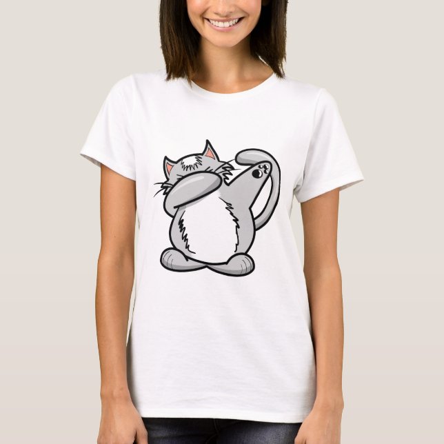 Camiseta Gato de toque ligeiro (Frente)