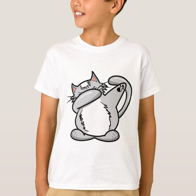 Camiseta Gato de toque ligeiro (Frente)
