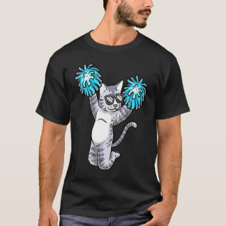 Camiseta Gato de Torcida Uniforme Panfleto de Torcida Lider