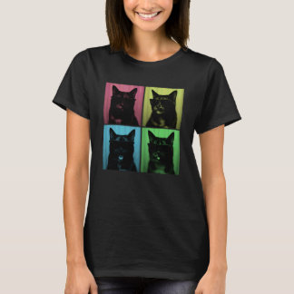 Camiseta Gato de Tortoiseshell Engraçado Amante Foto de Art