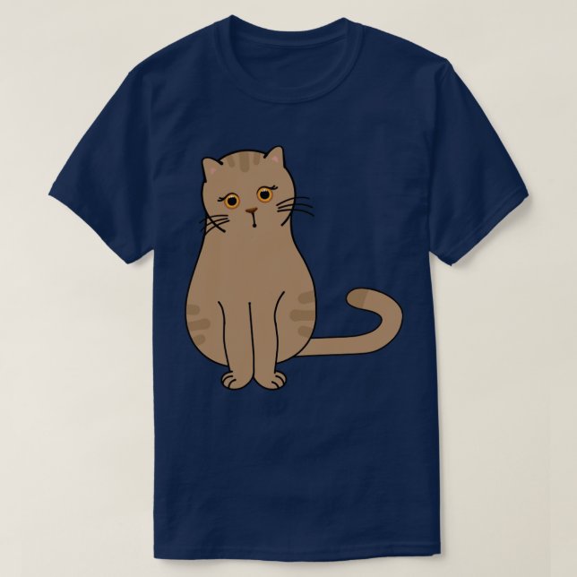 Camiseta Gato de vassoura bonito (Frente do Design)
