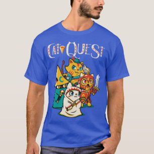 Camiseta Gato De Vídeo Do Cat Quest Rpg Cats