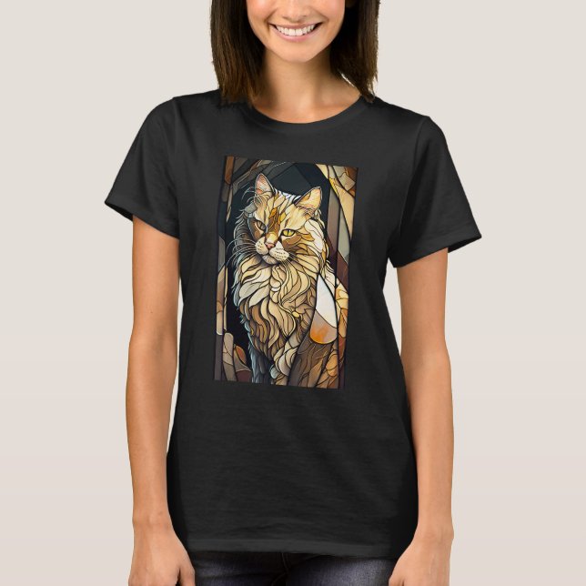 Camiseta Gato De Vidro Mantido (Frente)