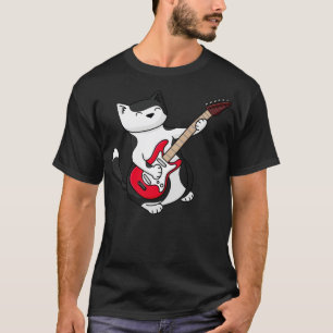 Camiseta Gato de Violão Elétrico