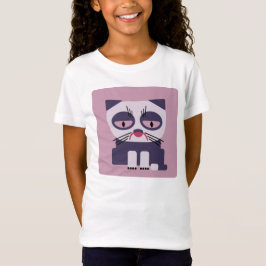 Camiseta gato de vista mal-humorado triste