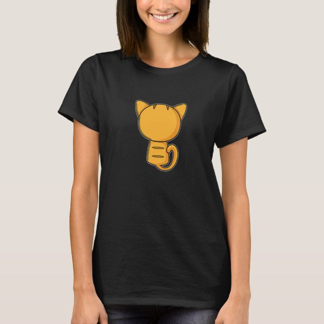 Camiseta Gato de volta pode deliciar Gato ignora você (Frente)