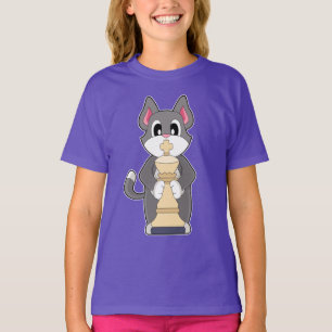 Camiseta Gato de xadrez King Chess