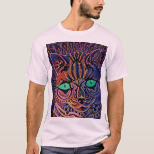 Camiseta Gato Decorativo de Louis Wain