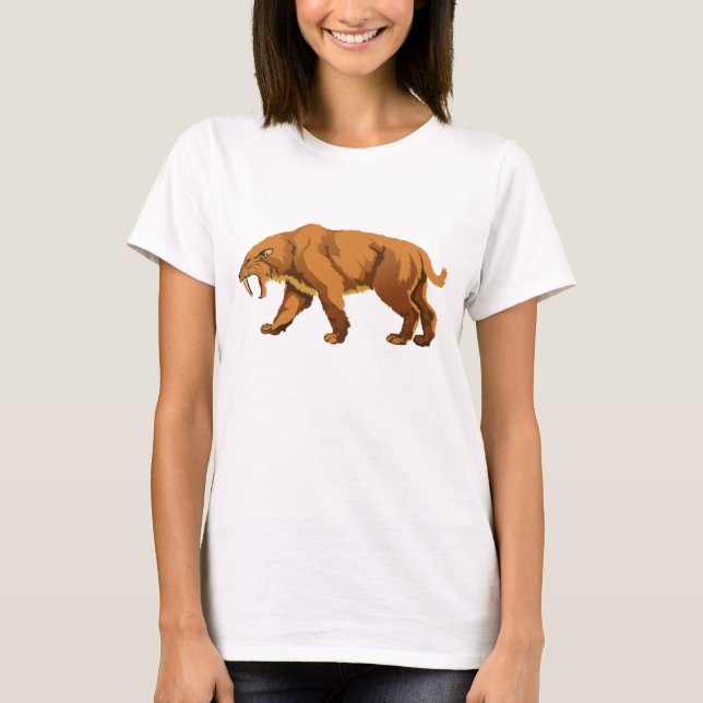 Camiseta Gato Dente de Sabre (Frente)