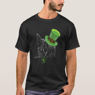 Camiseta Gato Dia de São Patrício